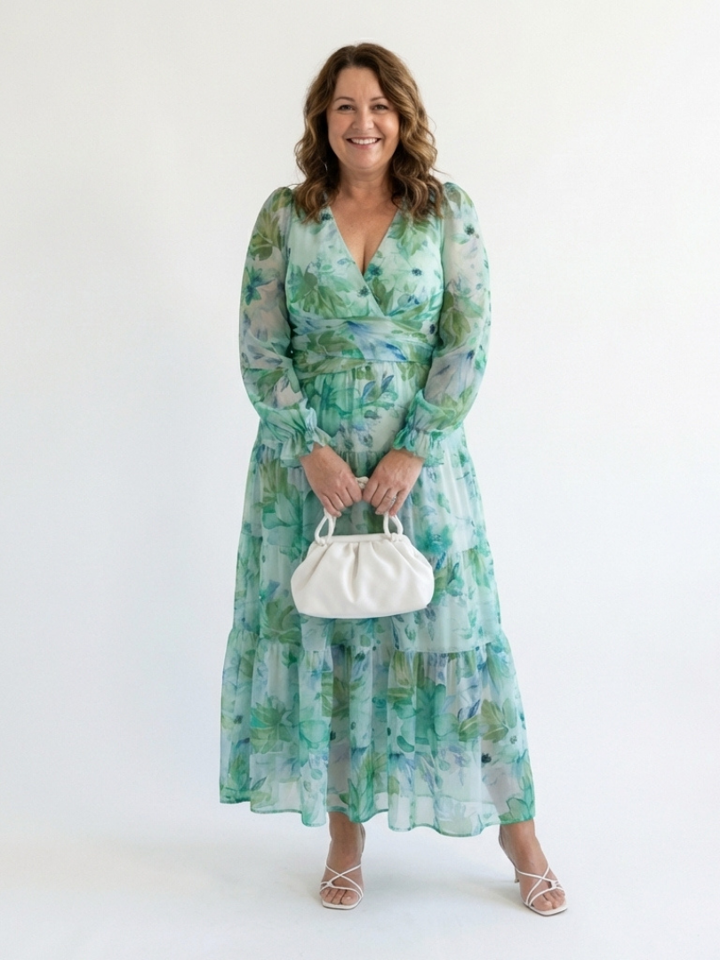 Long Sleeve Floral Maxi Dress