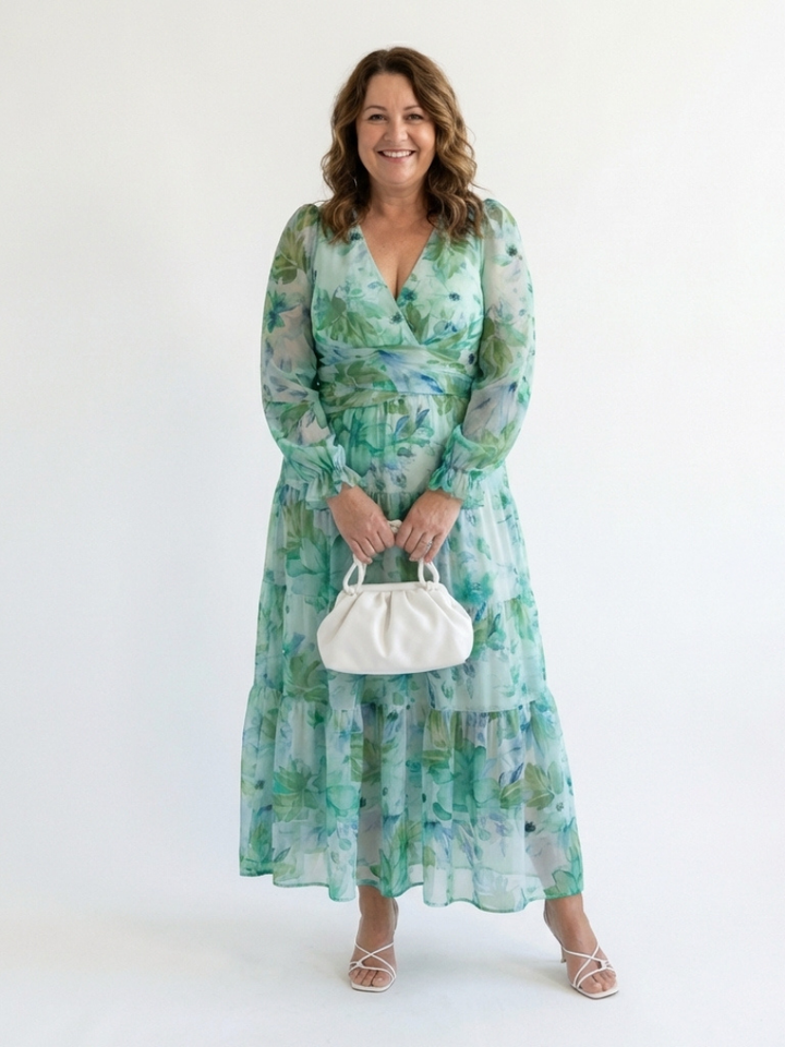 Long Sleeve Floral Maxi Dress