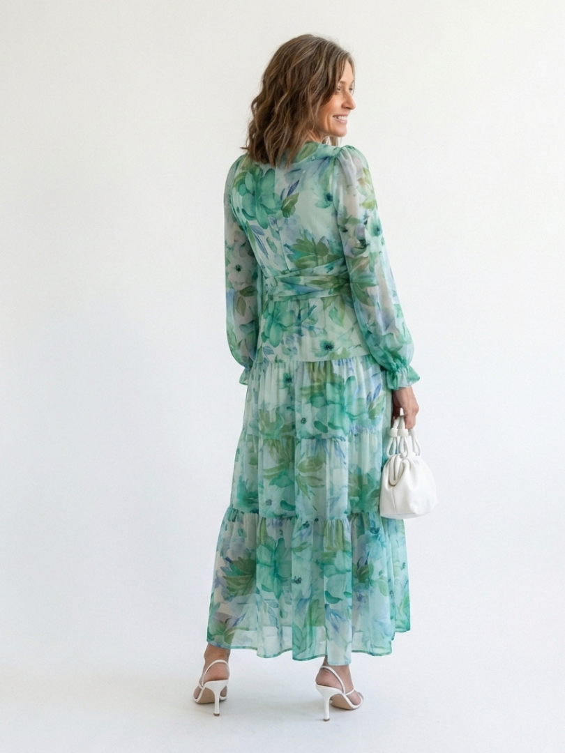 Long Sleeve Floral Maxi Dress