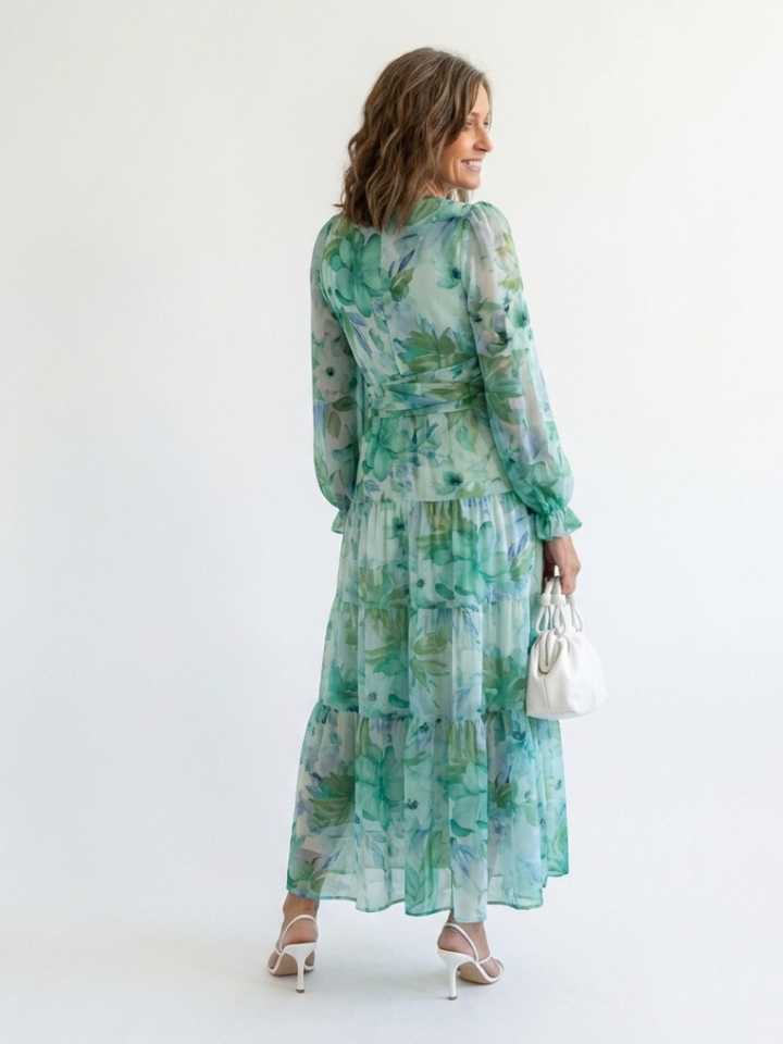 Long Sleeve Floral Maxi Dress