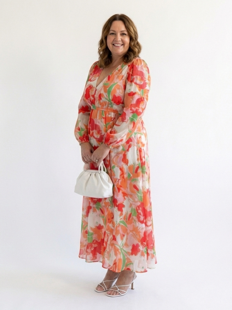 Long Sleeve Floral Maxi Dress
