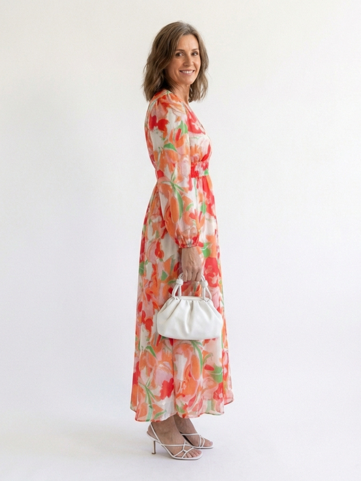 Long Sleeve Floral Maxi Dress