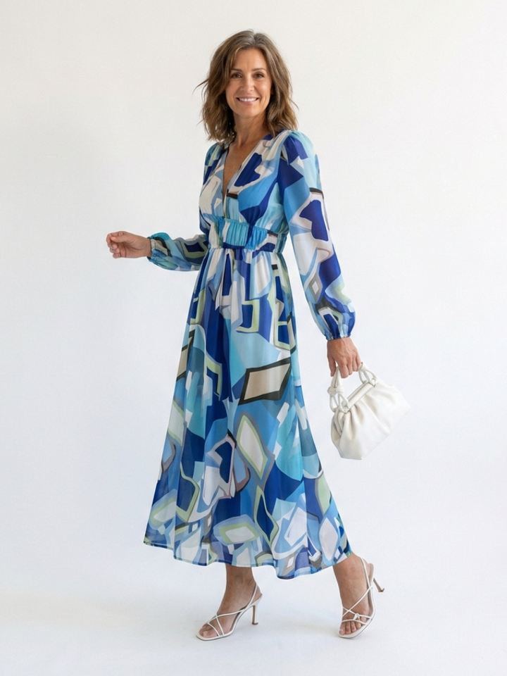 Long Sleeve Floral Maxi Dress