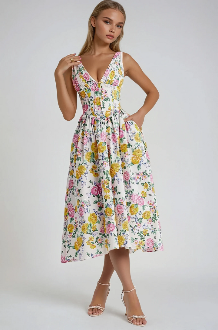 Vestido midi elegante de verano