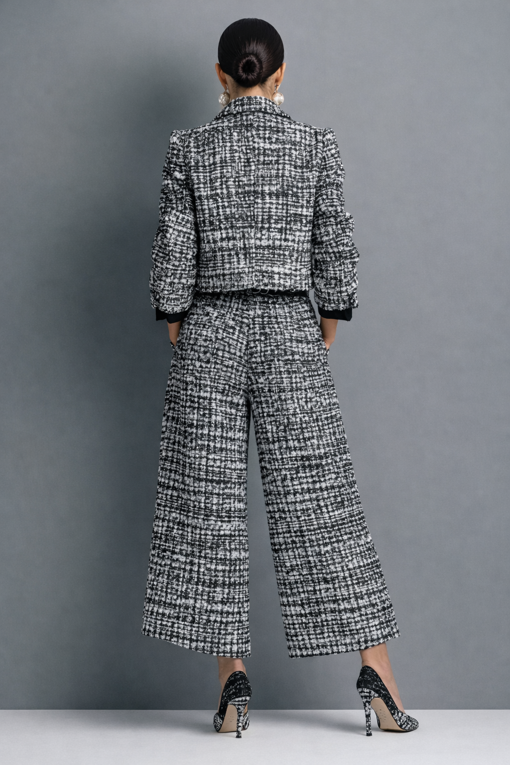 Sophisticated Tweed Two-Piece Set