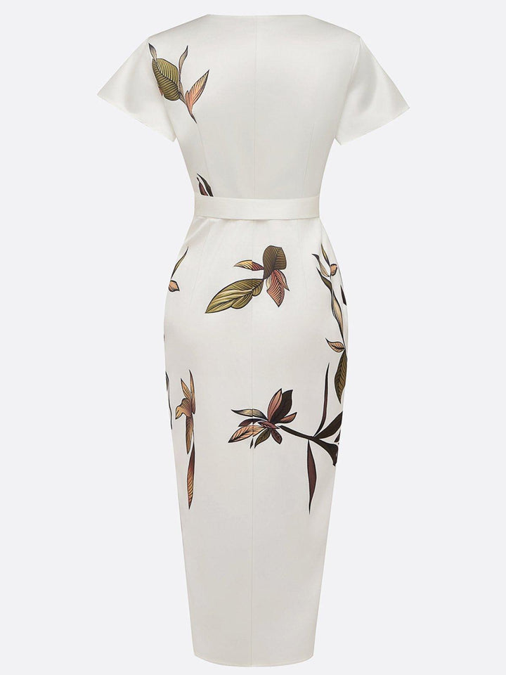 Vestido midi elegante cruzado