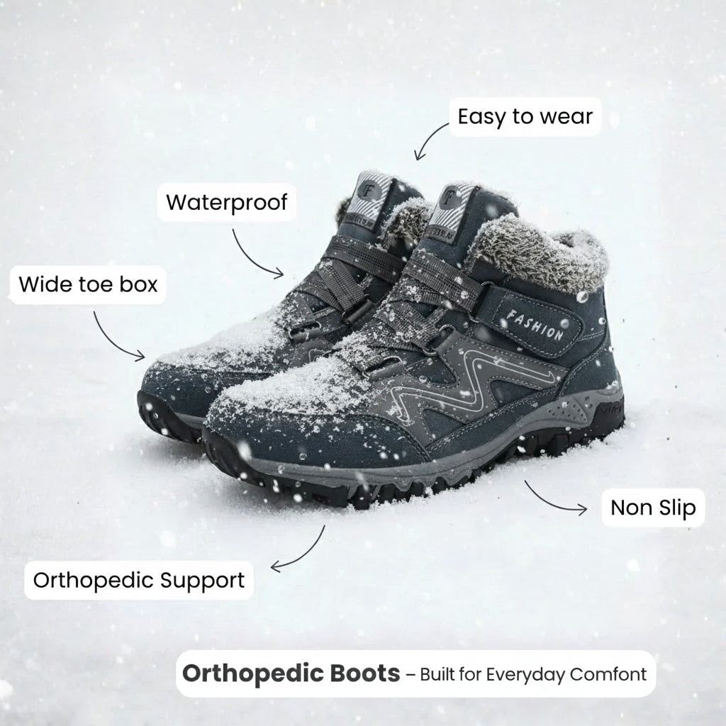 Botas ortopédicas impermeables y cómodas