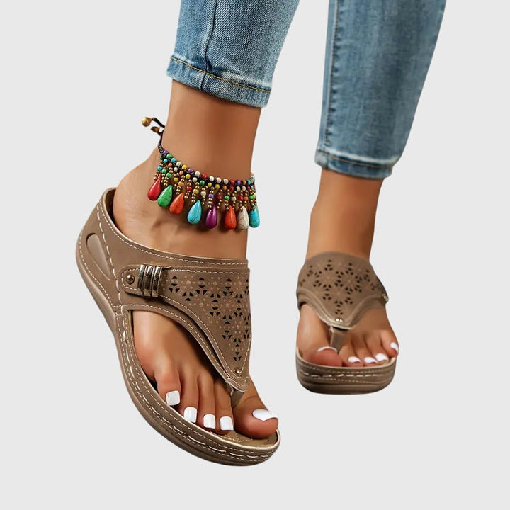 Comfort Support Sandals with Cushioned Sole