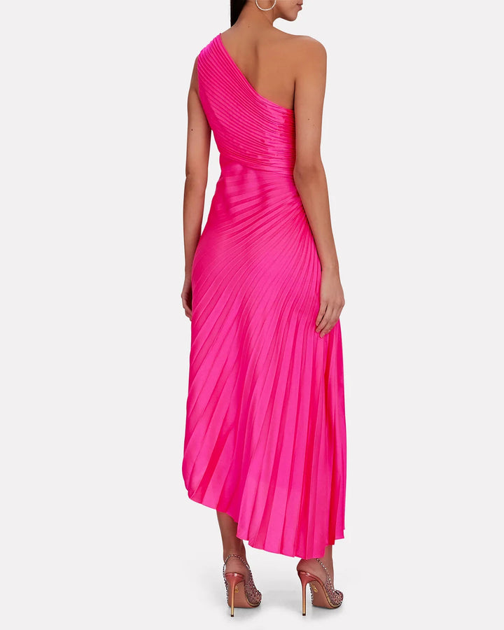 Luxurious Evening Party Asymmetric Maxi Dress for Women