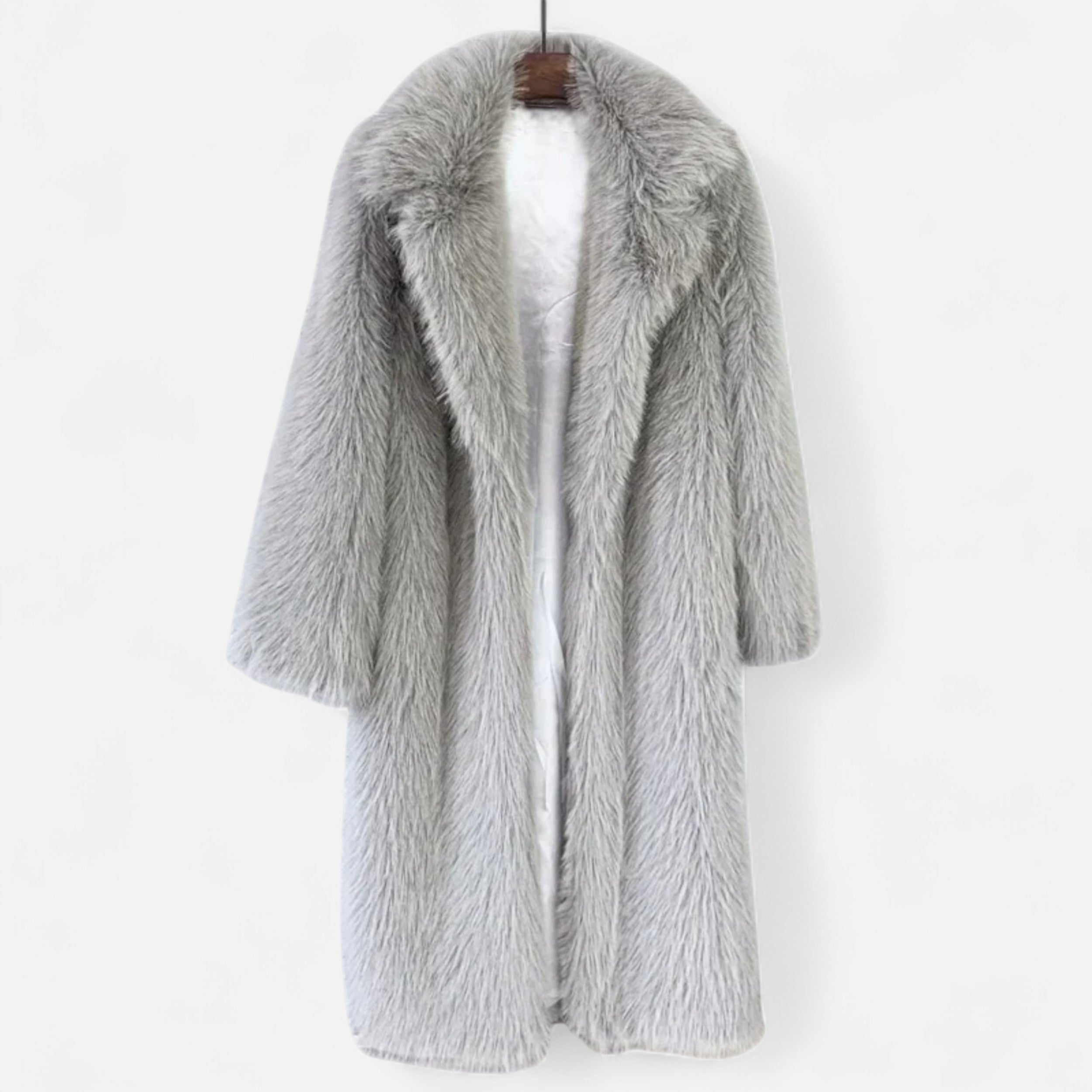 Women's Long Faux Fur Overcoat