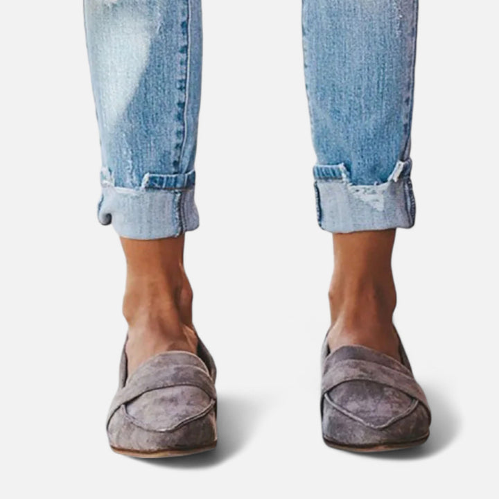 Mocassini classici da donna slip-on formali da lavoro con punta appuntita