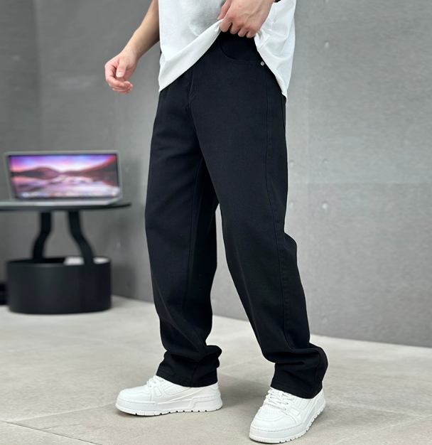 Men’s Versatile Spring Loose-Fit Denim Straight Leg Jeans