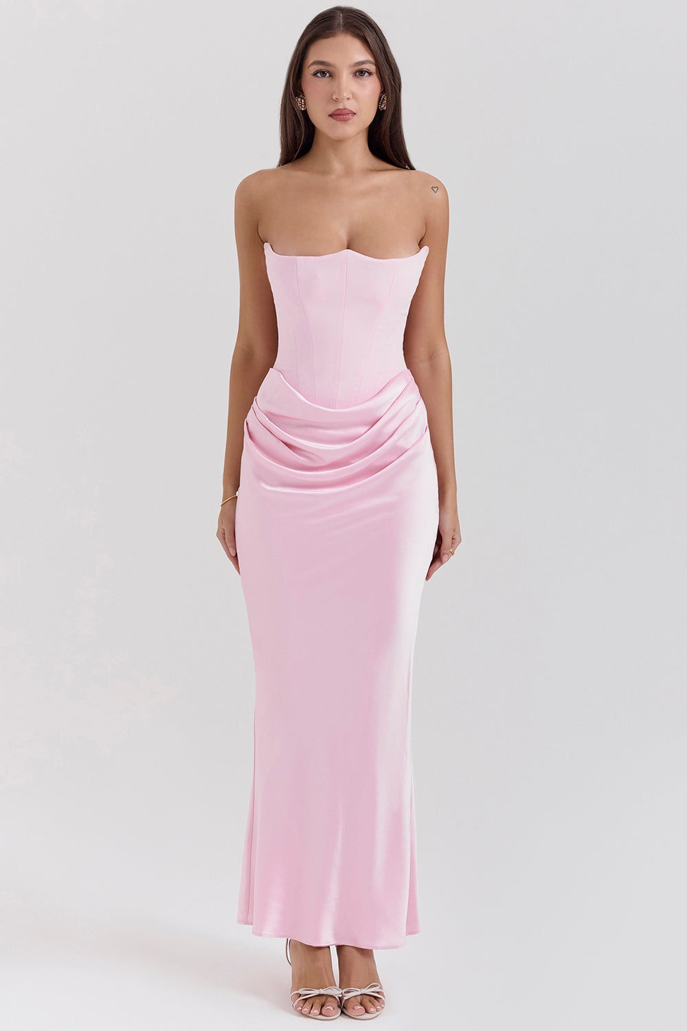 Timeless Strapless Polished Maxi Wedding Guest Dress for Women