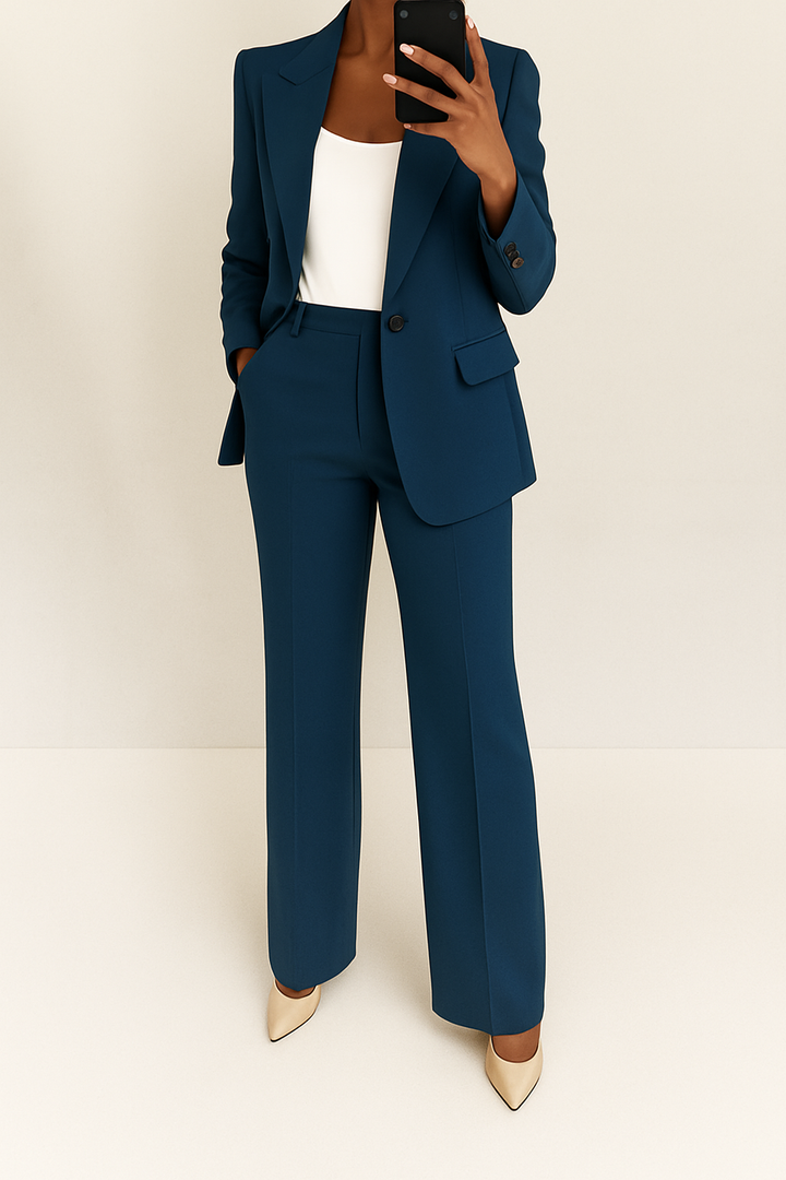 Traje elegante de dos piezas para mujer