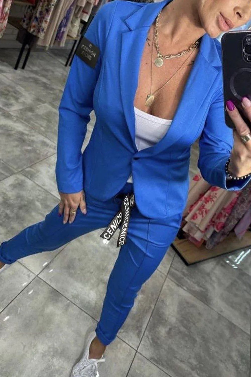 Relaxed Solid Two-Piece Set