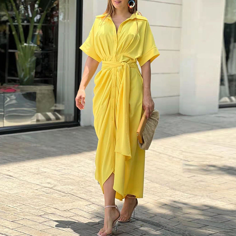 Women's Classic Long Drape Summer Dress - Ideal Choice for Any Occasion