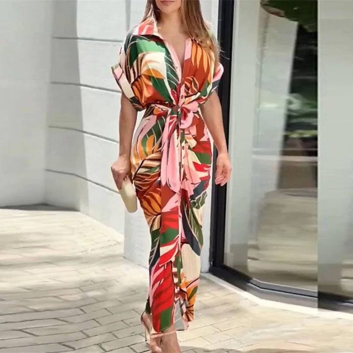 Women's Classic Long Drape Summer Dress - Ideal Choice for Any Occasion