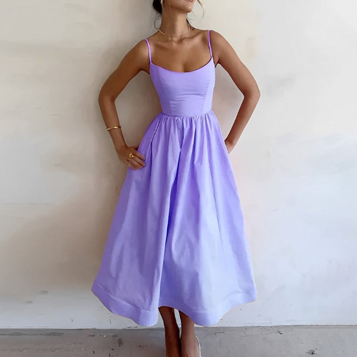 Stylish Figure-Hugging Summer Party Midi Dress for Women