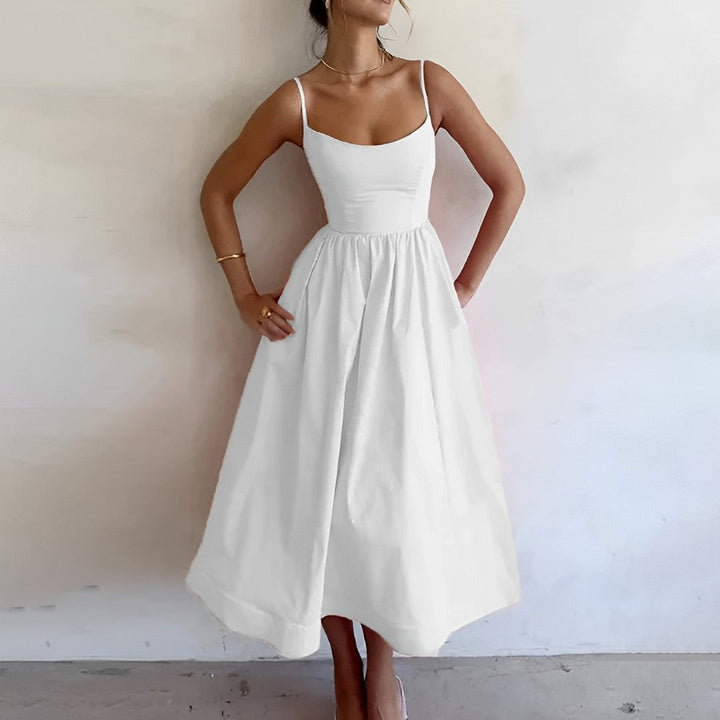 Stylish Figure-Hugging Summer Party Midi Dress for Women