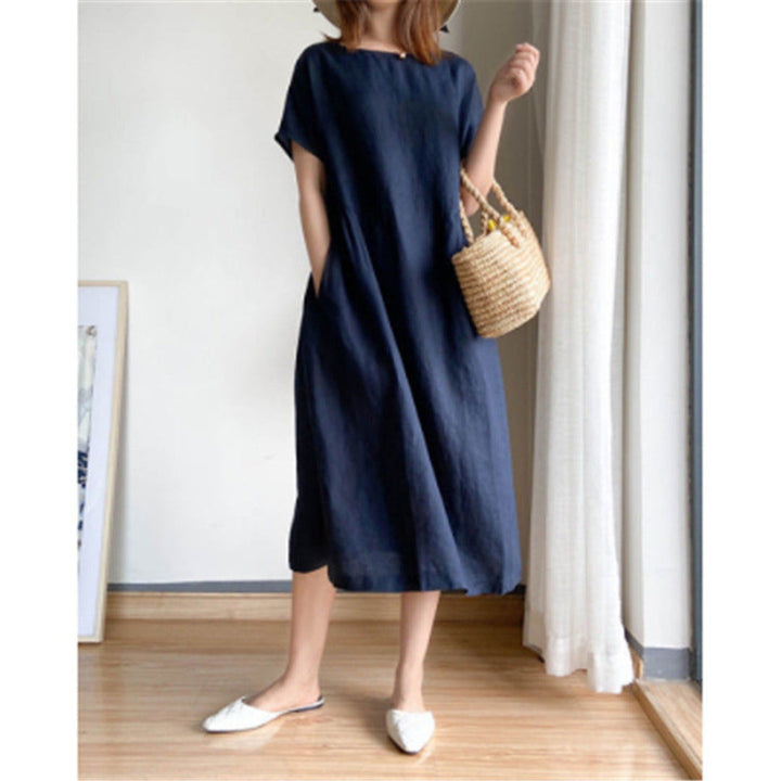 Versatile Elegant Flattering Short Sleeve Summer Dress for Women