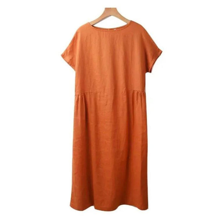 Versatile Elegant Flattering Short Sleeve Summer Dress for Women