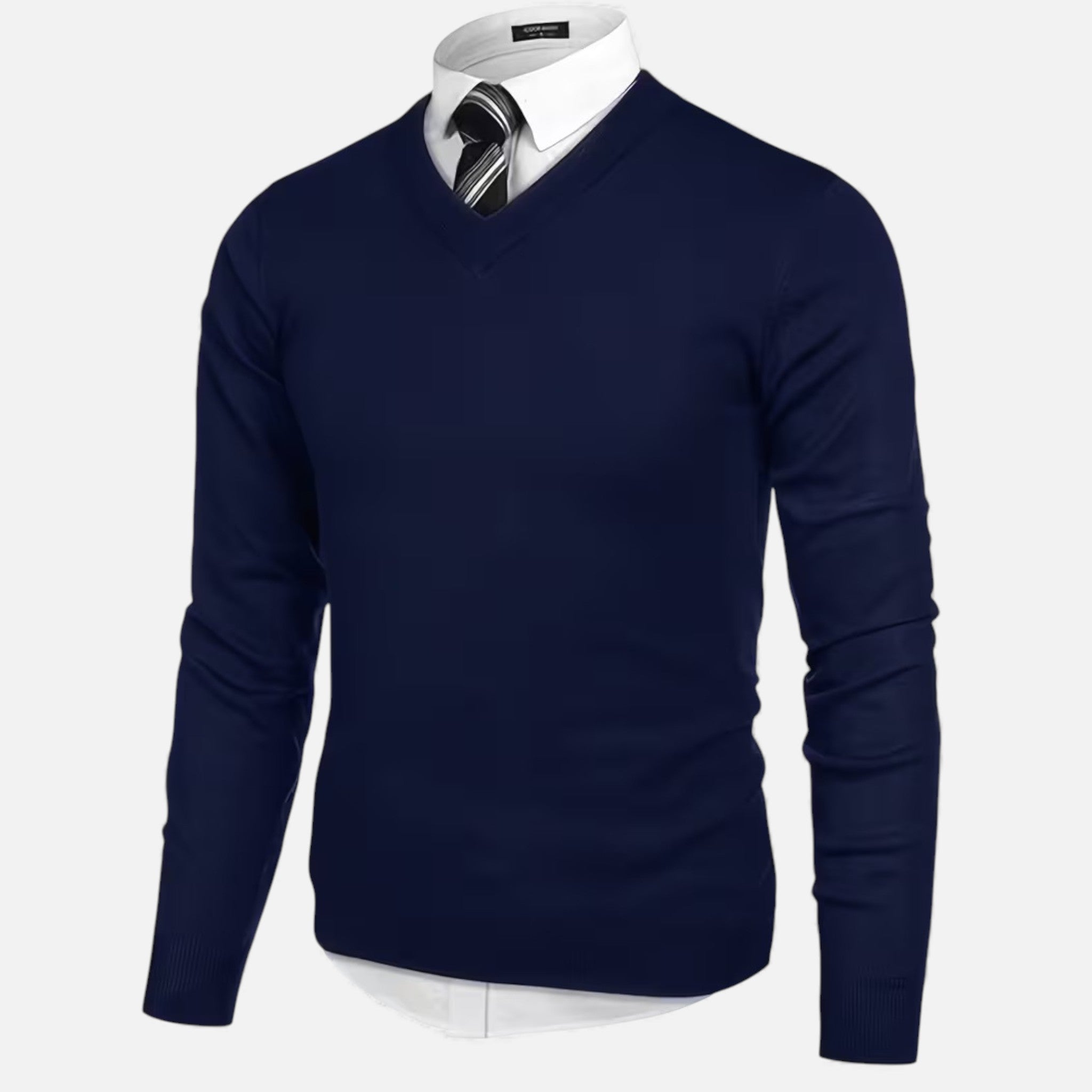 Men's V-Neck Knit Sweater