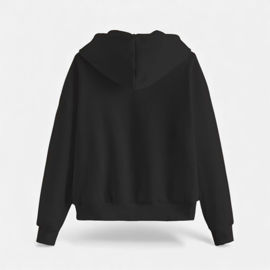 Sudadera con capucha de punto con cremallera para mujer para otoño/invierno