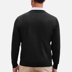 Suéter de punto para hombre con cuello en V para otoño/invierno