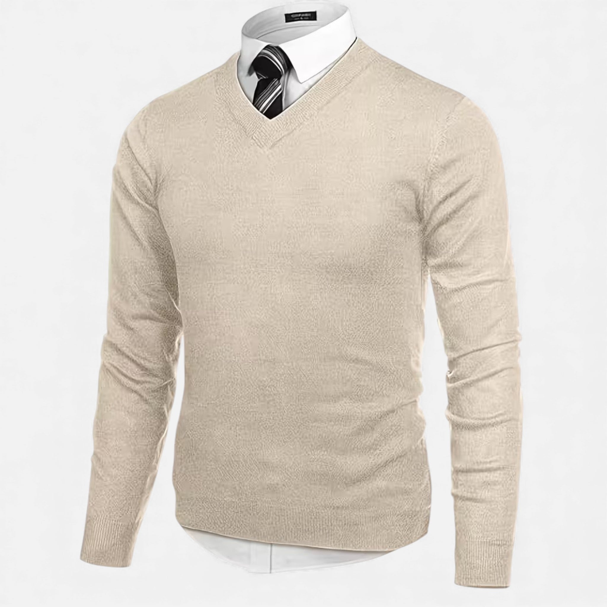Men's V-Neck Knit Sweater