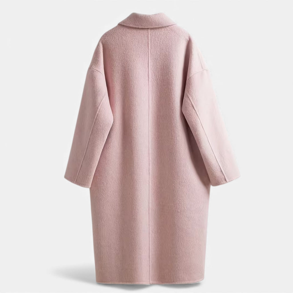 Cappotto invernale da donna in misto lana con doppia tasca