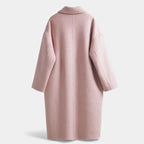 Cappotto invernale da donna in misto lana con doppia tasca