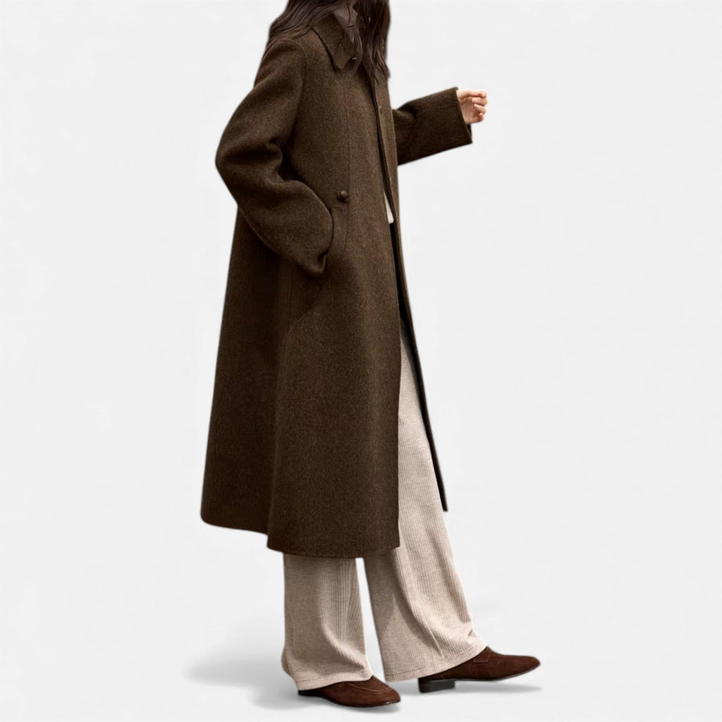 Women’s Structured Long Woollen Winter Coat