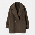 Cappotto invernale spesso da donna in misto alpaca
