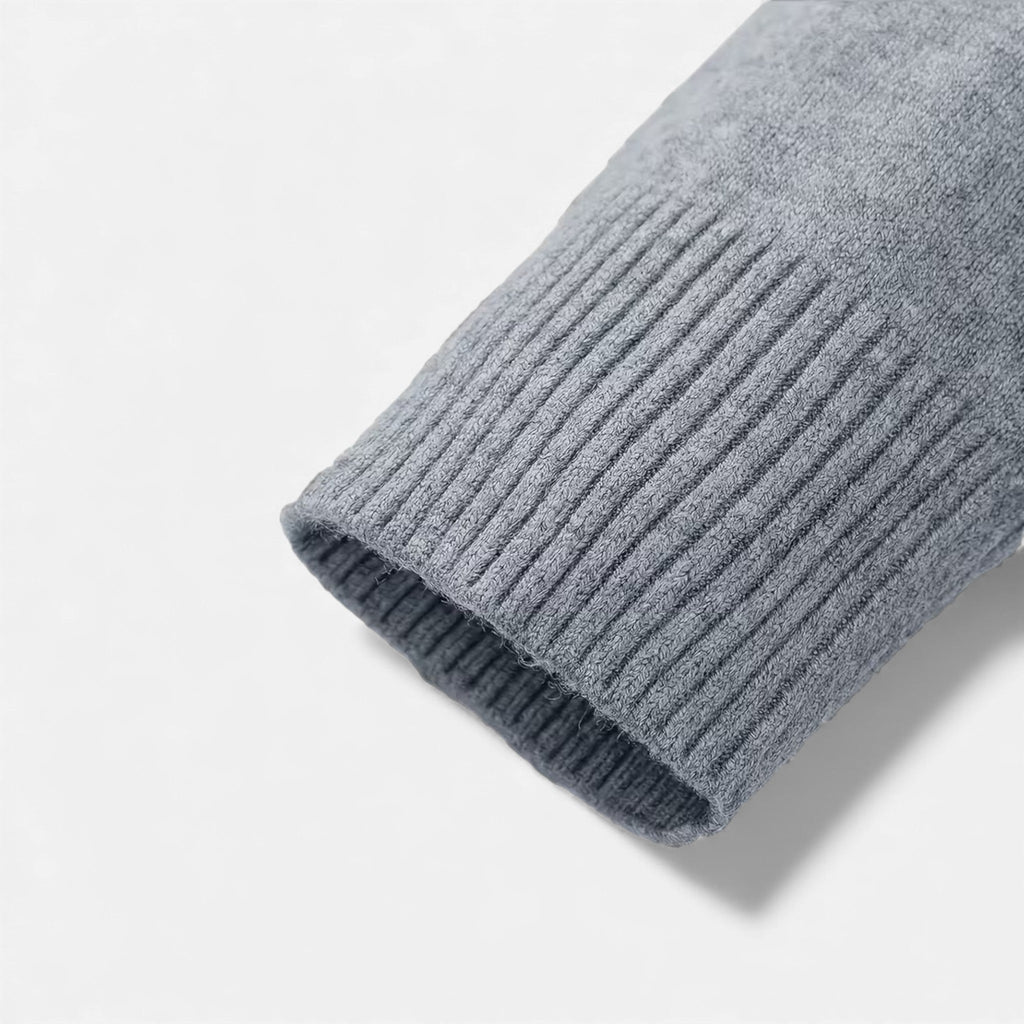 Suéter de punto para hombre con cuello en V para otoño/invierno