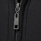 Maglione da uomo caldo minimalista con zip in maglia