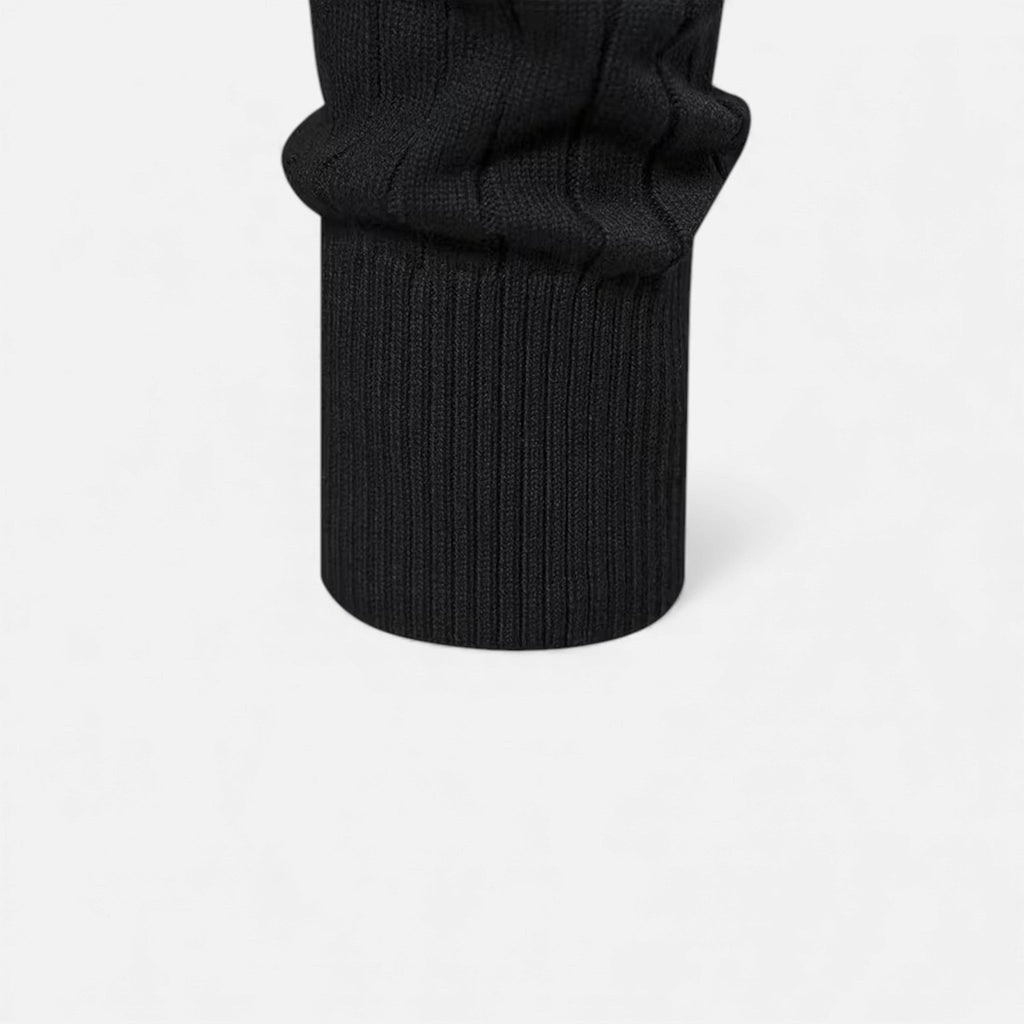 Maglione da uomo caldo minimalista con zip in maglia