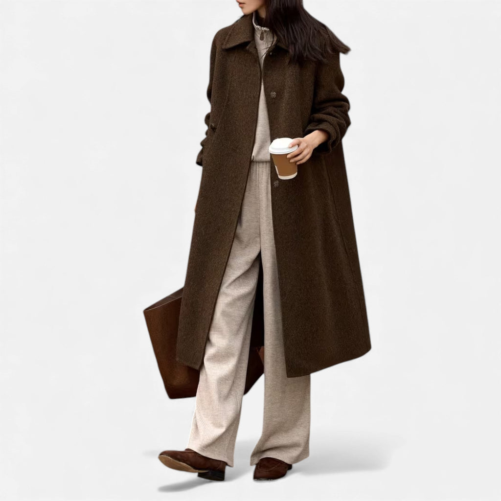 Women’s Structured Long Woollen Winter Coat