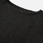 Maglione invernale lavorato a maglia donna con spalle scoperte
