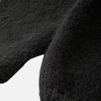Maglione invernale lavorato a maglia donna con spalle scoperte
