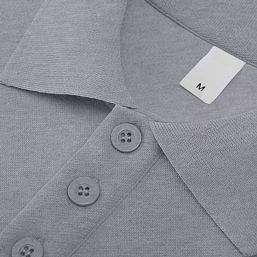 Suéter de punto tipo polo para hombre para otoño/invierno