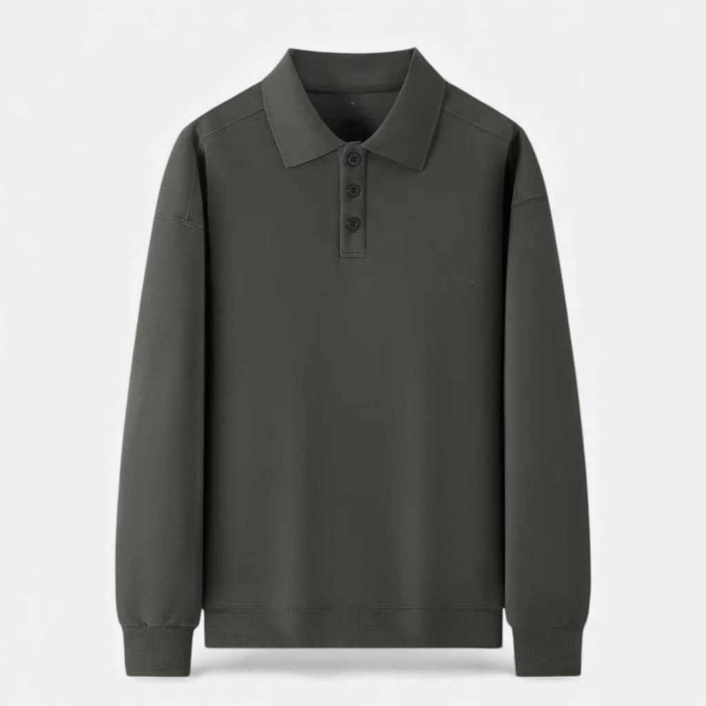Suéter de punto tipo polo para hombre para otoño/invierno
