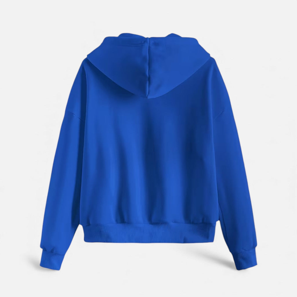 Sudadera con capucha de punto con cremallera para mujer para otoño/invierno