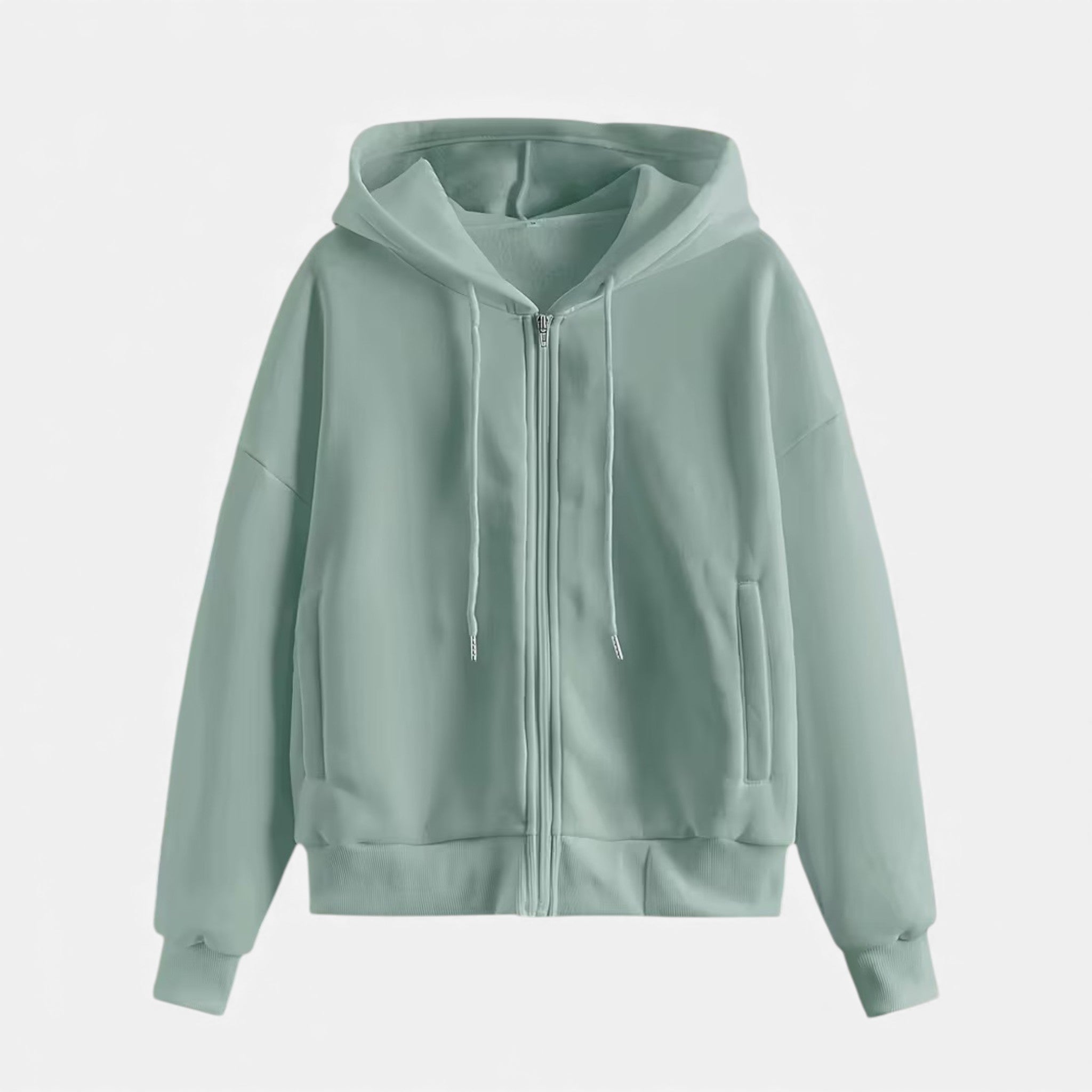 Women's Zip-Up Knit Hoodie
