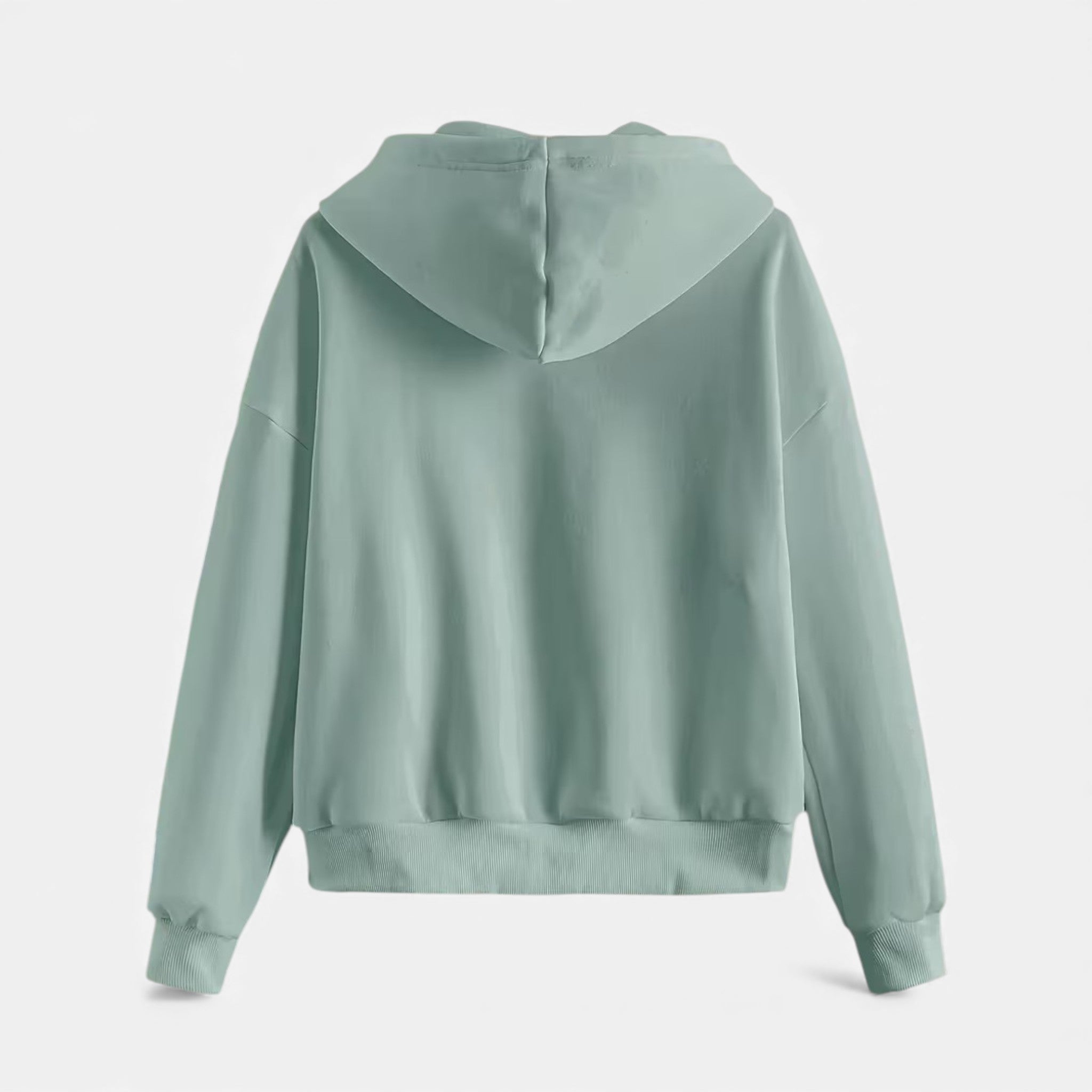 Sudadera con capucha de punto con cremallera para mujer para otoño/invierno