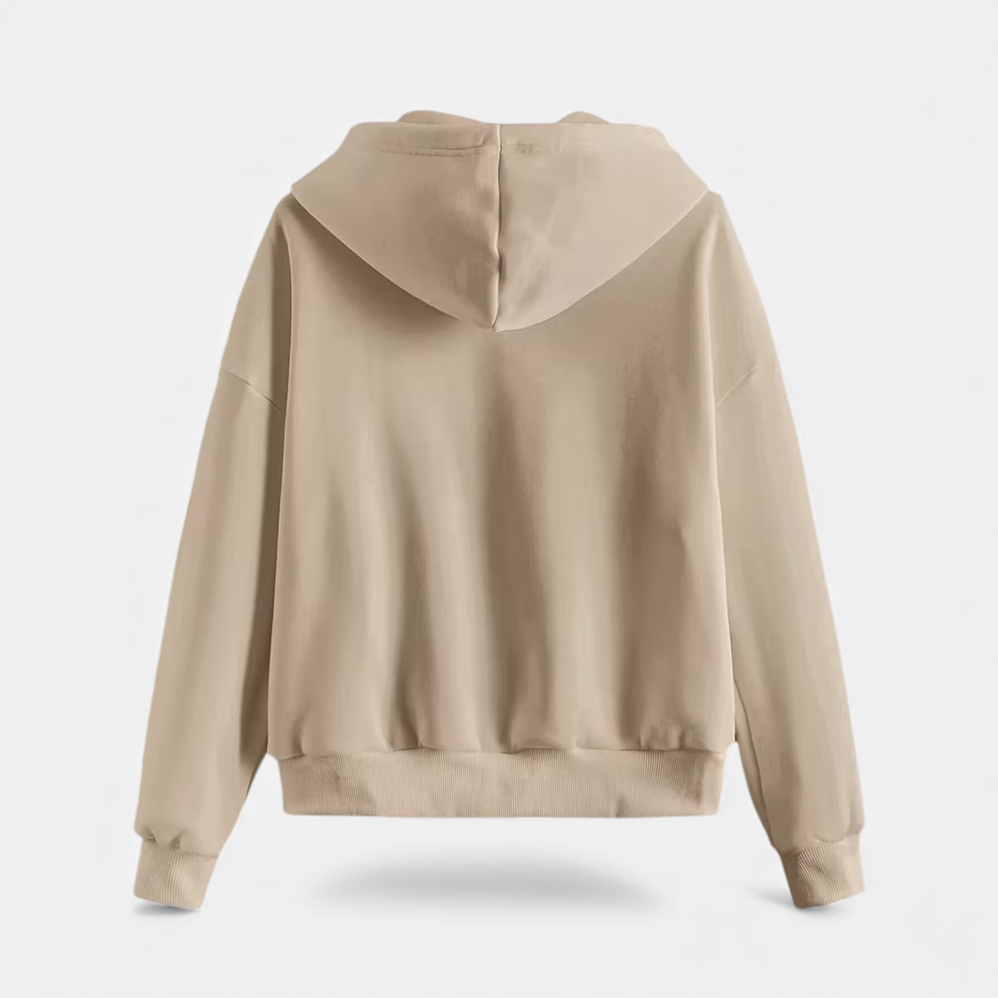 Sudadera con capucha de punto con cremallera para mujer para otoño/invierno