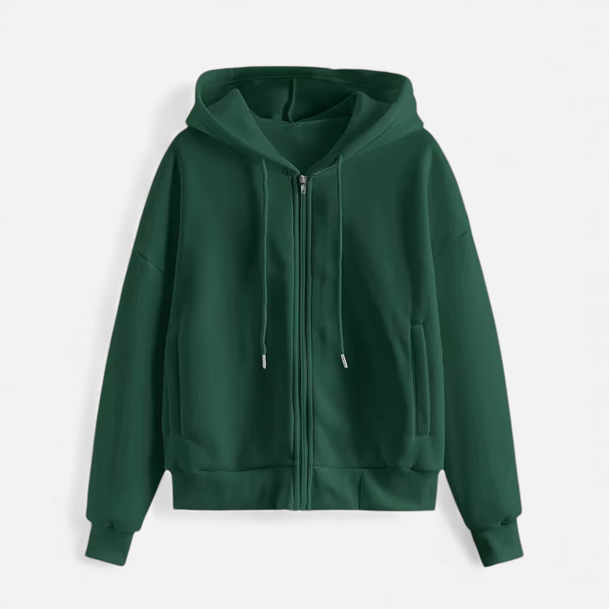 Women's Zip-Up Knit Hoodie