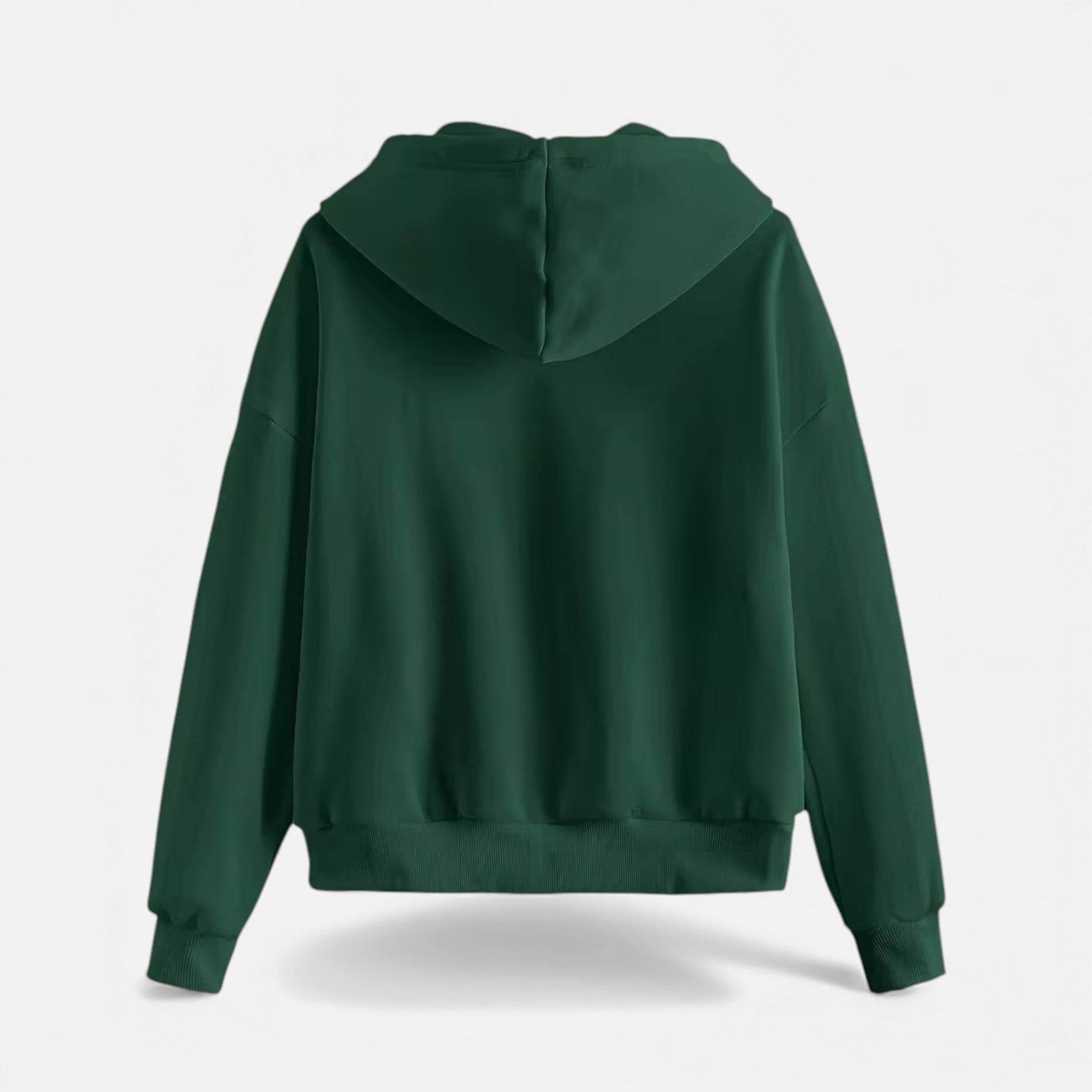 Sudadera con capucha de punto con cremallera para mujer para otoño/invierno