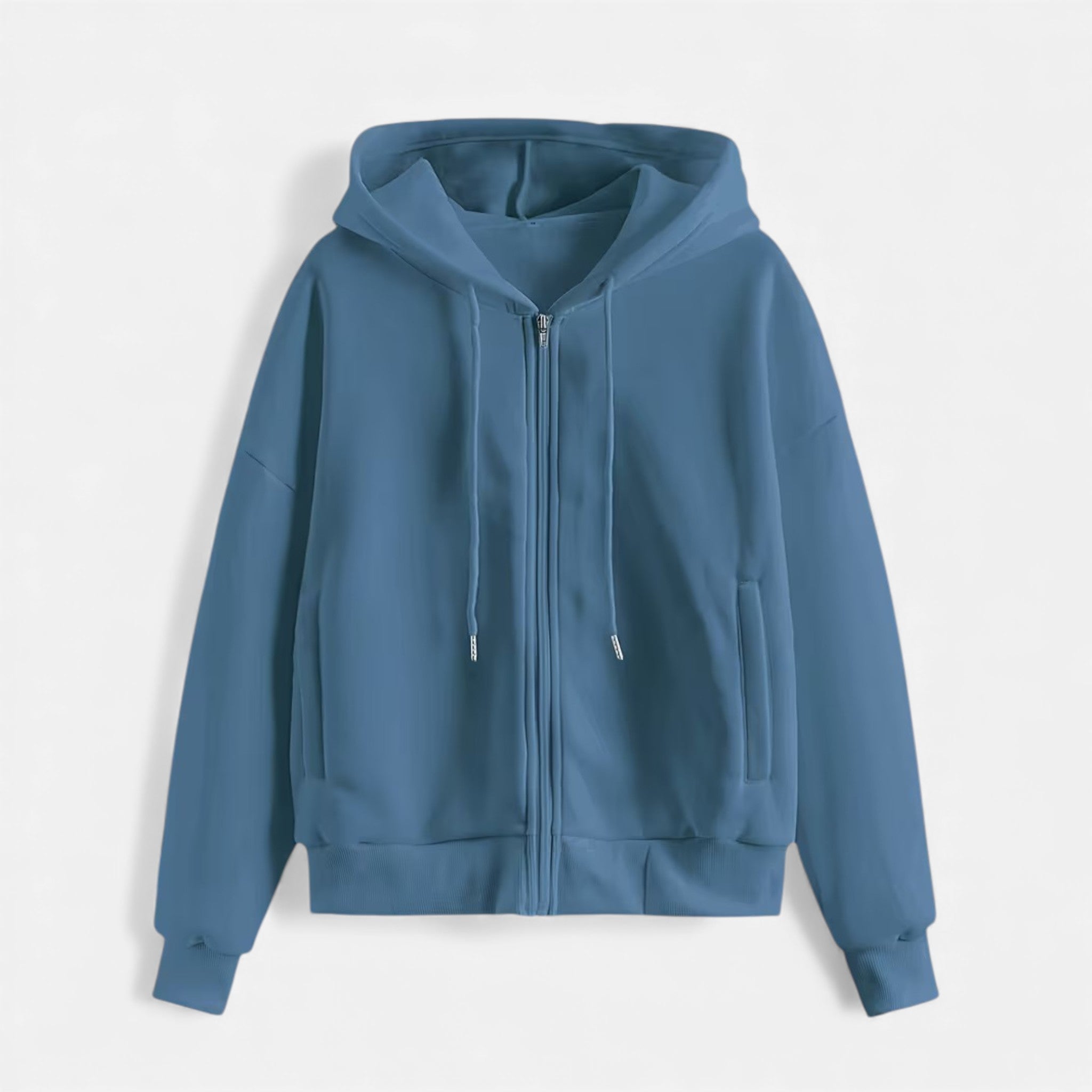 Women's Zip-Up Knit Hoodie
