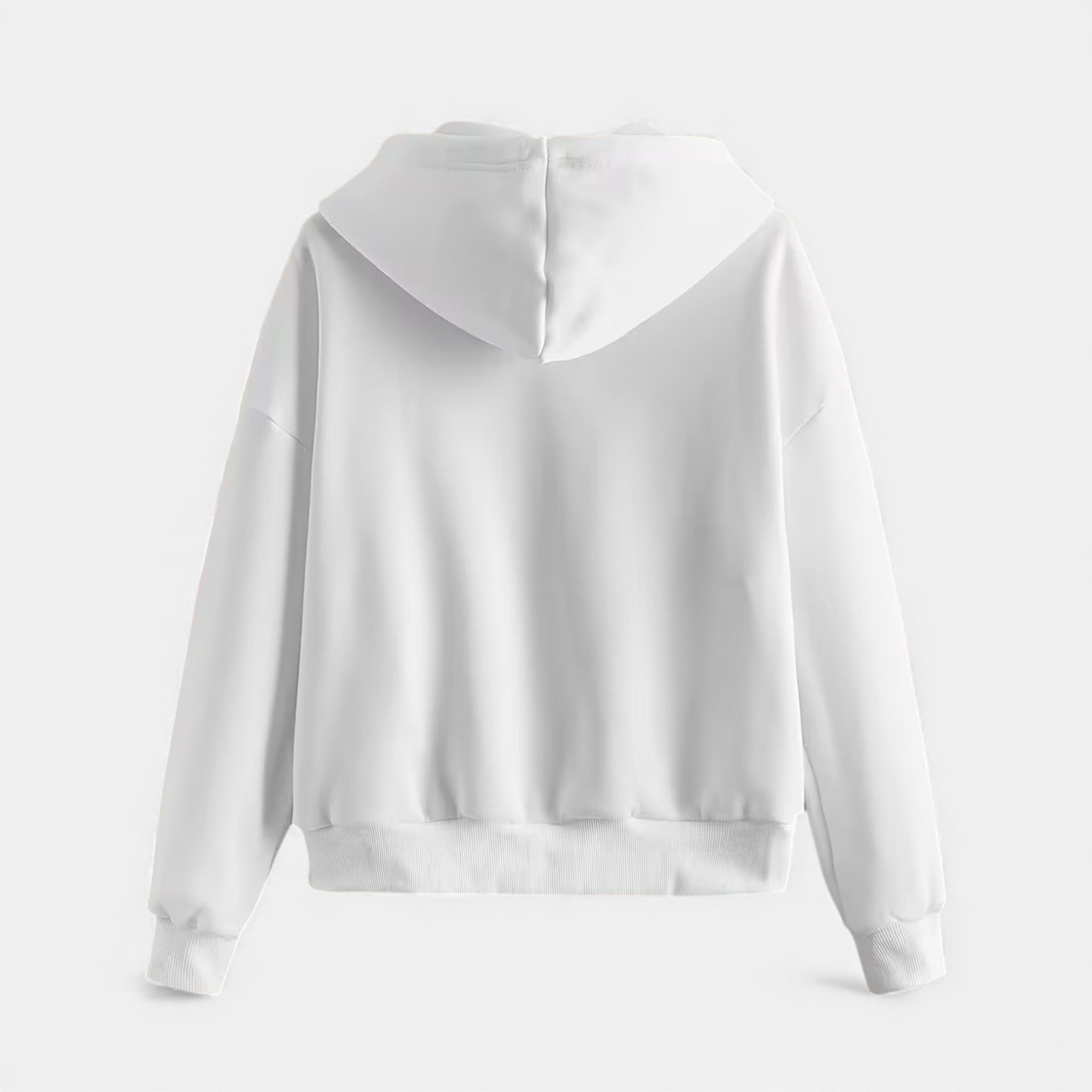 Sudadera con capucha de punto con cremallera para mujer para otoño/invierno