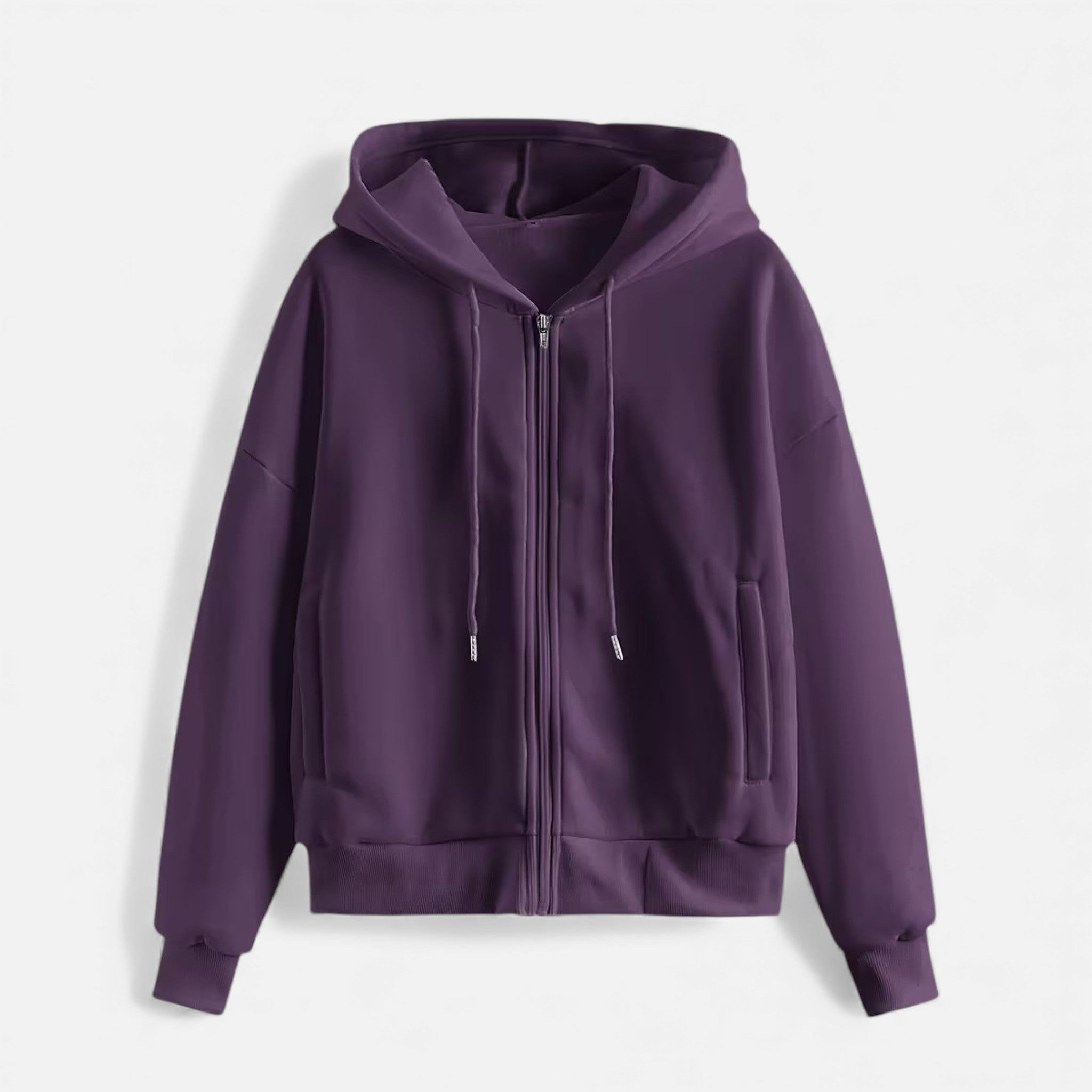 Women's Zip-Up Knit Hoodie